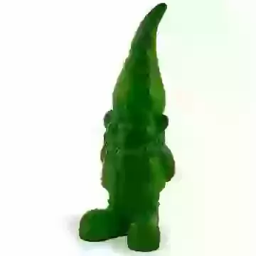 Bright Green Giant Gnome Figure
